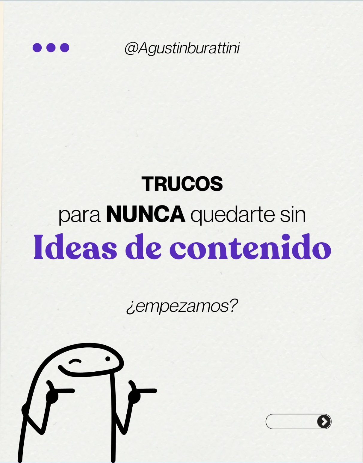 Portada del carrusel: trucos para nunca quedarte sin ideas de contenido